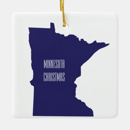 Minnesota persoonlijke kerstversiering keramisch ornament (Voorkant)