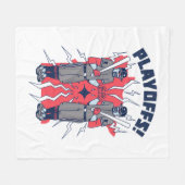 Minnesota Playoff Honkbal Fleece Deken (Voorkant (Horizontaal))