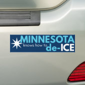 Minnesota politieke bumpersticker (Op auto)