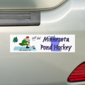 Minnesota Pond Hockey Bumpersticker (Op auto)