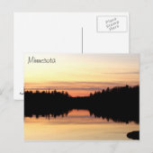 Minnesota - Poplar Lake Briefkaart (Voorkant / Achterkant)