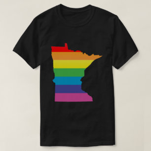 minnesota pride. gestreept. t-shirt