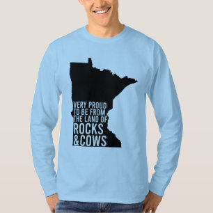 Minnesota Proud Rocks en Koeien Funny T-shirt