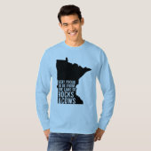 Minnesota Proud Rocks en Koeien Funny T-shirt (Voorkant volledig)