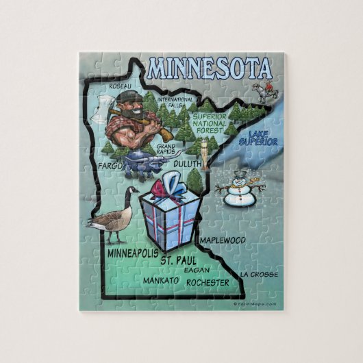 Minnesota Puzzle Legpuzzel (Verticaal)