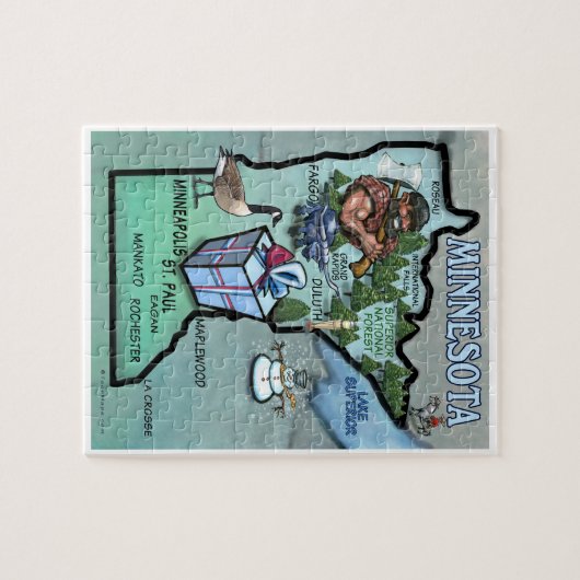 Minnesota Puzzle Legpuzzel (Horizontaal)