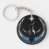 Minnesota Rebel Bird New State Flag Sleutelhanger (Voorkant)