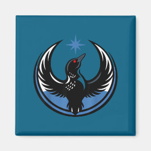 Minnesota Rebel Loon Mn Staat Illustratie Magneet