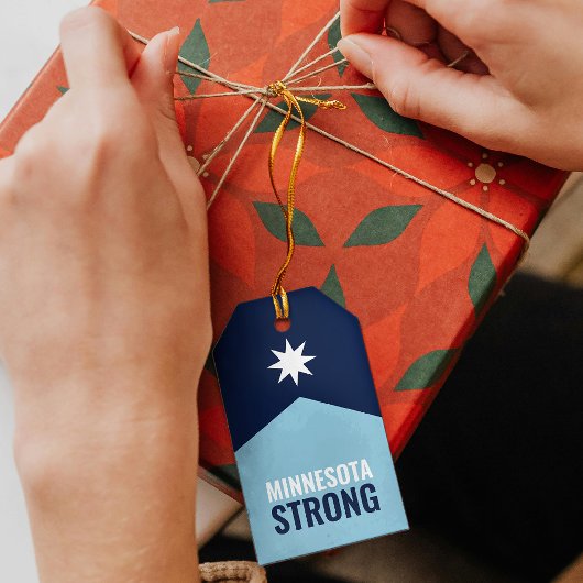 Minnesota Rebel Nieuwe Staatsvlag Cadeaulabel