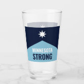 Minnesota Rebel Nieuwe Staatsvlag Glas (Voorkant)