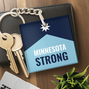 Minnesota Rebel Nieuwe Staatsvlag Sleutelhanger