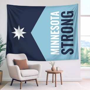 Minnesota Rebel Nieuwe Staatsvlag Wandkleed