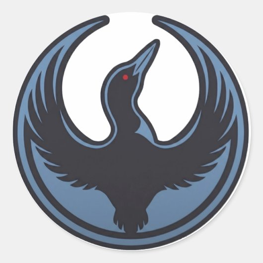 Minnesota Rebellion klassieke ronde sticker (Voorkant)