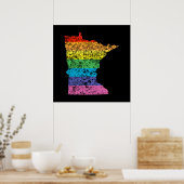 minnesota-regenboog poster (Keuken)
