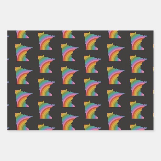 Minnesota regenboogverlooppapier inpakpapier vel (Voorkant 3)