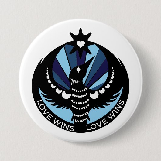 Minnesota Resistance Loon Design knop Ronde Button 7,6 Cm (Voorkant)