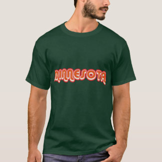 Minnesota retro 70s vintage ontwerp met schaduw t-shirt