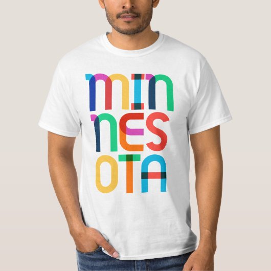 Minnesota Retro Pop art. 80 T-shirt (Voorkant)