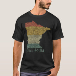 Minnesota Retro Sunset Colors verhit T-shirt