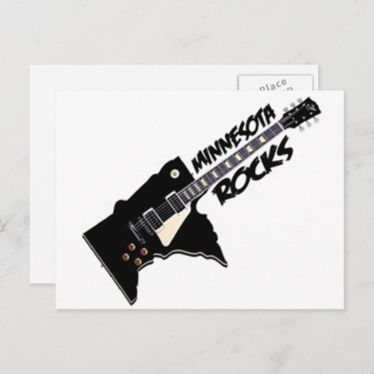 Minnesota Rocks. Briefkaart (Voorkant / Achterkant)