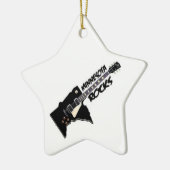 Minnesota Rocks.  kerstversiering Keramisch Ornament (Links)