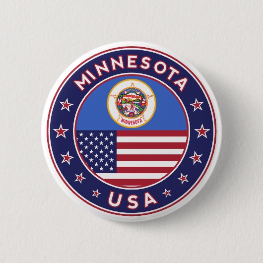 Minnesota Ronde Button 5,7 Cm (Voorkant)