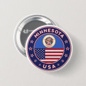 Minnesota Ronde Button 5,7 Cm (Voorkant /achterkant)