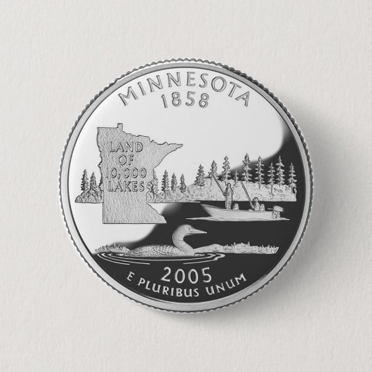 Minnesota Ronde Button 5,7 Cm (Voorkant)