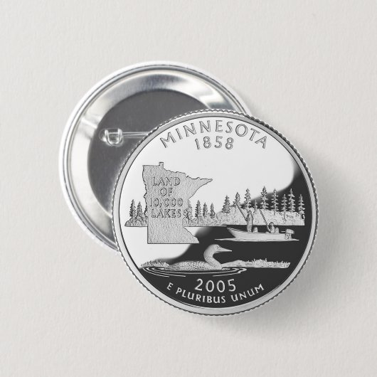 Minnesota Ronde Button 5,7 Cm (Voorkant /achterkant)
