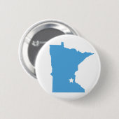 Minnesota. Ronde Button 5,7 Cm (Voorkant /achterkant)