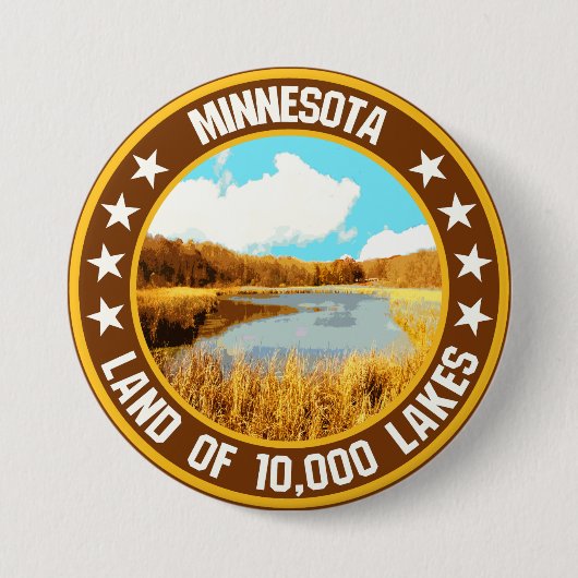 Minnesota Ronde Button 7,6 Cm (Voorkant)