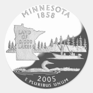 Minnesota Ronde Sticker