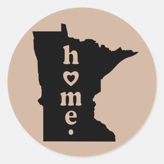 Minnesota Ronde Sticker (Voorkant)