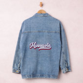 Minnesota rood wit en blauw script denim jacket (Hangar)