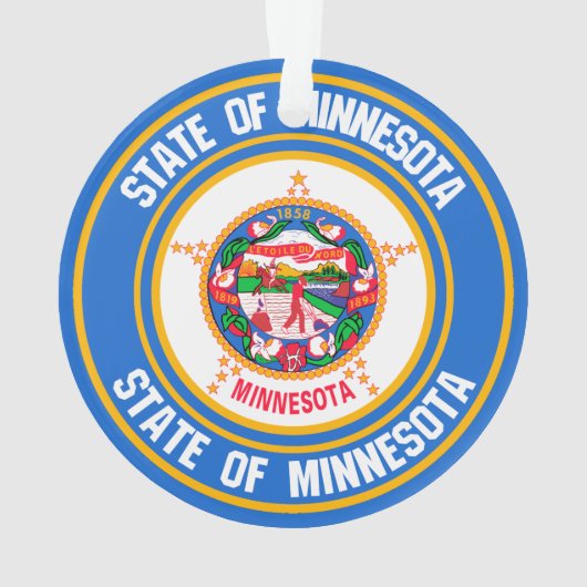 Minnesota Round Emblem Ornament (achterkant)