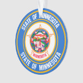 Minnesota Round Emblem Ornament (voorkant)