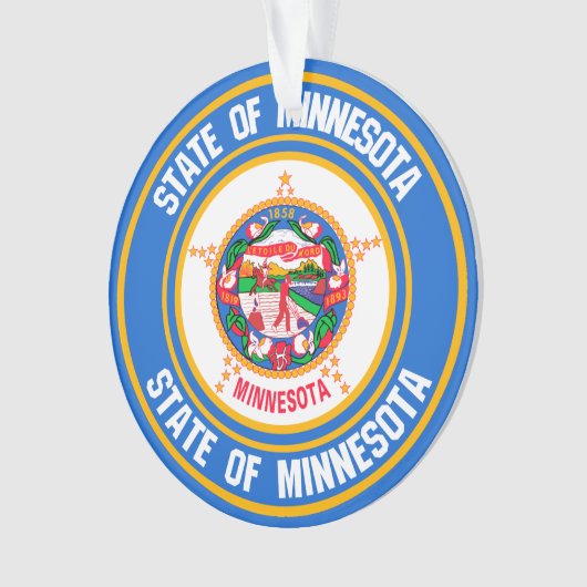 Minnesota Round Emblem Ornament (voorkant)