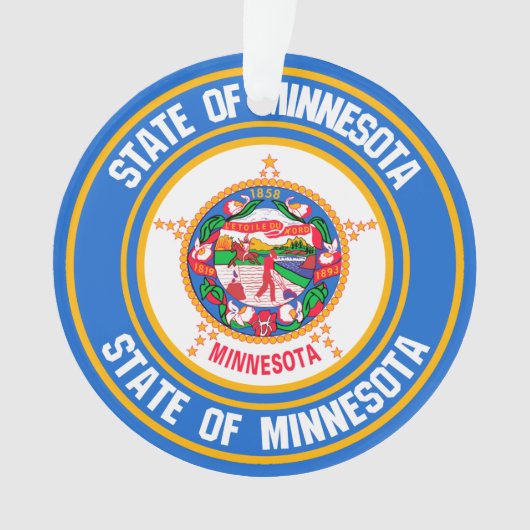 Minnesota Round Emblem Ornament (voorkant)