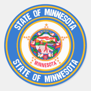 Minnesota Round Emblem Ronde Sticker