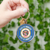 Minnesota Round Emblem Sleutelhanger (Hand)