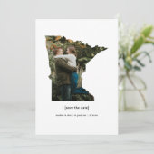 Minnesota Save the Date Fotokaart (Staand voorkant)