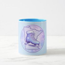 Minnesota Schaatsen Blauw & Paars Mok