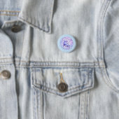 Minnesota Schaatsen Blauw & Paars Ronde Button 3,2 Cm (In situ)