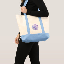 Minnesota Schaatsen Blauw & Paars Tote Bag