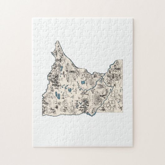 Minnesota Shaped Minnesotan  Afbeelding Map Legpuzzel (Verticaal)