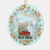 Minnesota Shells Lighthouse Ornament (Links)