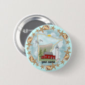 Minnesota Shells Lighthouse  pin badge Ronde Button 5,7 Cm (Voorkant /achterkant)