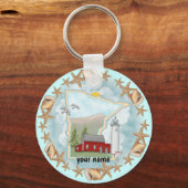 Minnesota Shells Lighthouse sleutelhanger (Voorkant)