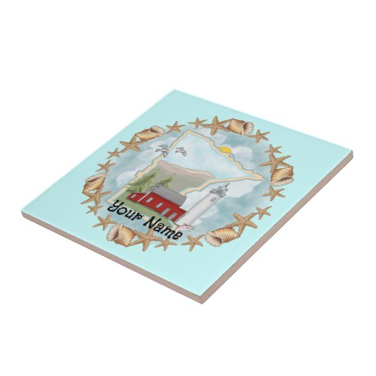 Minnesota Shells Lighthouse Tegel Tegeltje (Zijkant)