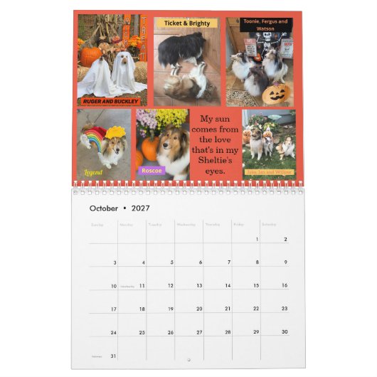 Minnesota Sheltie 2022 Agenda Kalender (Okt 2027)